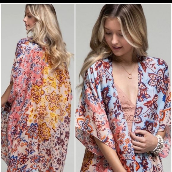 Other - New floral ethnic kimono cover up